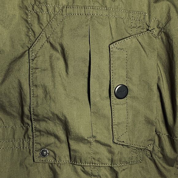 Ralph Lauren RLX Utility Cotton Poplin Jacket XL Green Epaulettes Lightweight - Picture 5 of 16